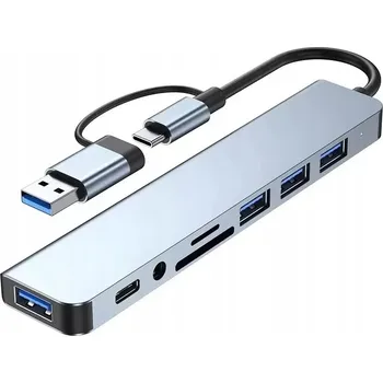 USB hub BENFEI HUB 7v1 USB C na HDMI, 3x USB, USB C, SD ADAPTÉR