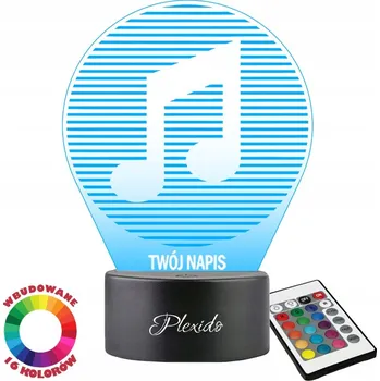 Lampička Noční lampa Plexido vícebarevná