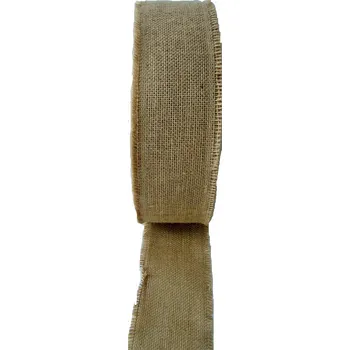 Stuha JUTOVÁ stuha / páska PŘÍRODNÍ barva, šířka 10 cm