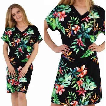 Dámská noční košile Born2rest košile noční dámská 1003 krátký rukáv před kolena velikost XL