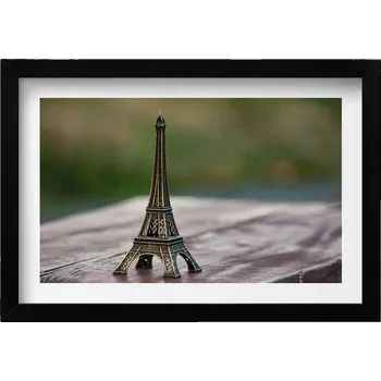 Obraz Obraz v rámu na zeď do obýváku Eiffelova věž suvenýr 30x20 cm