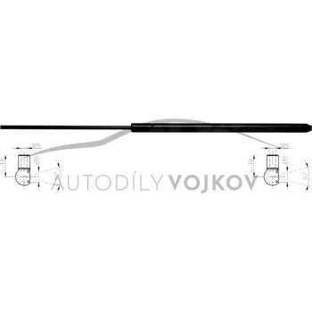 Dveře karosérie Vzpěra zadních dveří Renault Trafic II 2001 - 2006