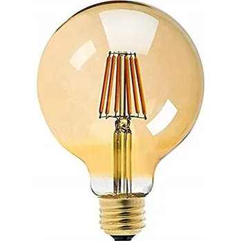 Žárovka LED žárovka Ledigo E27 G80 6W AMB WW teplá bílá