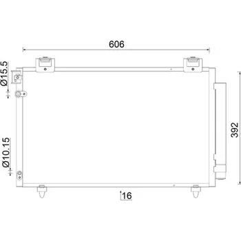 Výparník klimatizace Kondenzátor, klimatizace MAHLE AC 831 000S