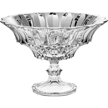 Crystal Bohemia mísa na noze Fortune 330mm