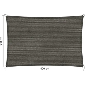 Stínicí technika Lazy Momo Sluneční Obdélník shadow - 3,0 x 4,0 m Barva: Cool šedá