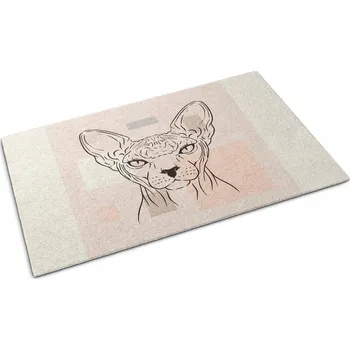 Rohožka Stěrač Koberec na podlahu 150x100 Kočka Sfinga