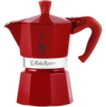 Moka konvice Bialetti - Moka Express Winter Wonderland červená, 3 šálky