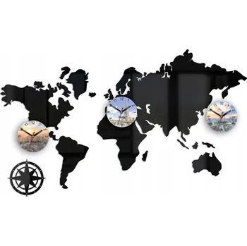 Hodiny Nástěnné hodiny ModernClock černé 100 cm