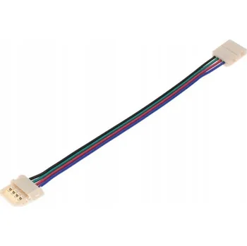 LED páska Spojka LED pásku RGB, zacvakávací, oboustranná, s vodičem