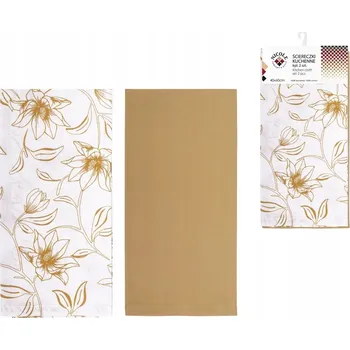 Utěrka 2 x Utěrka utěrka bavlněný ručník NICOLE 40x60 cm květy