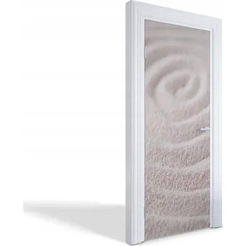 Fototapeta Ozdobná samolepka na dveře skříně nebo pokoje - Spirální písečný vzor 75x205 cm