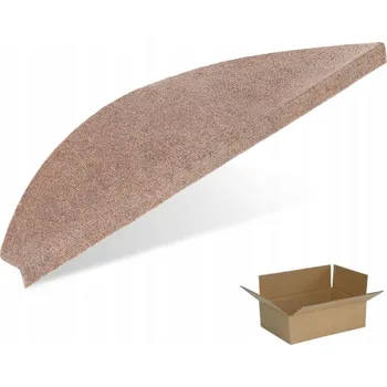 Nášlap na schod 65x23 cm + 3 cm NÁŠLAPY NA SCHODY SAMOLEPÍCÍ KOBERCE BÉŽOVÉ STEPS