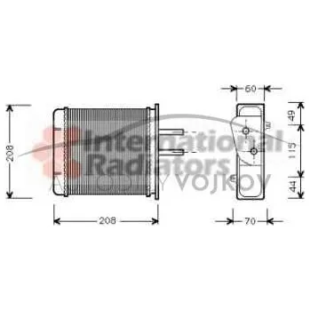 Výměník tepla Radiátor topení typ MAGNETI MARELLI Fiat Barchetta