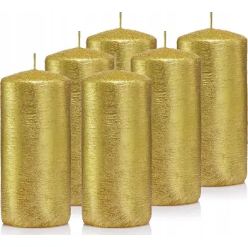 Svíčka Tradiční parafínová svíčka bez vůně Drobo 6 ks