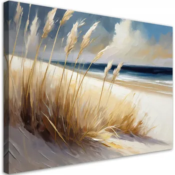 Obraz OBRAZ DO OBÝVÁKU Pláž moře duny krajina NA PLÁTNĚ 60x40