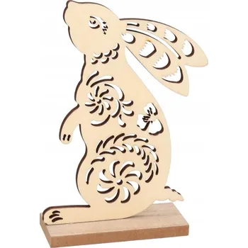 Velikonoční dekorace VELIKONOČNÍ DEKORACE ZAJÍC DŘEVĚNÁ FIGURKA