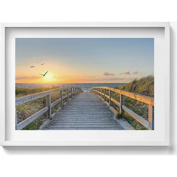 Obraz Dekorativní nástěnný obraz do pokoje Dovolená na pláži v Německu 70x50 cm