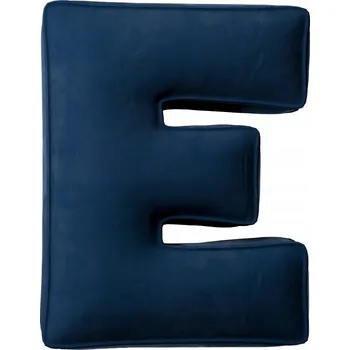 Polštář Žluté Tipi Polštář ve tvaru písmene E, tmavě modrá