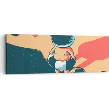 Obraz Obraz na plátně do obývacího pokoje ložnice 90x30 abstrakce foto obrazy na zeď