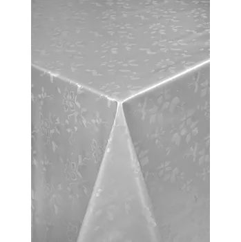 Obraz ŠEDÁ UBROSOVÁ CERATA S KVĚTINAMI ELEGANTNÍ UBRUS NA METR