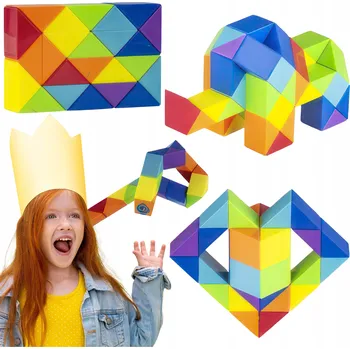 Hlavolam Logická skládačka Drobiazgarnia, plastová, vícebarevná, Věk 3+