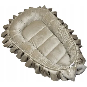 Hnízdečko pro miminko EDISA - Hnízdečko pro miminko, kokon, ohrádka volánek 90/50 Velvet