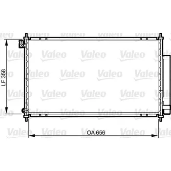 Výparník klimatizace Kondenzátor, klimatizace VALEO 814159