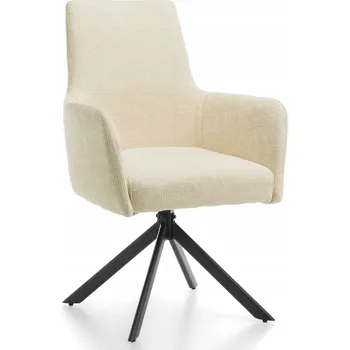 Jídelní židle ČALOUNĚNÁ ŽIDLE ŠENILOVÁ VELUROVÁ TITO SVĚTLE BÉŽOVÁ GLAMOUR DO OBÝVACÍHO POKOJE