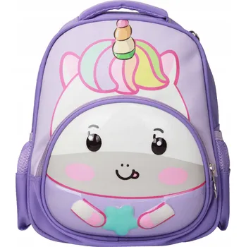 Dětský batoh Dětský Batoh JEDNOROŽEC s 3D kapsou a vyztužením, výška 31 cm