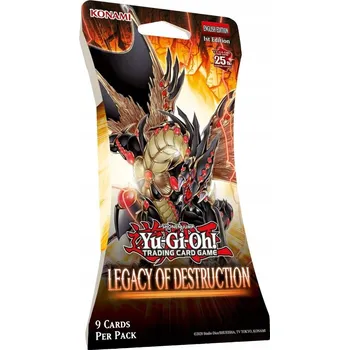 Sběratelská karetní hra Yu-Gi-Oh! TCG: Legacy of Destruction Booster s obalem