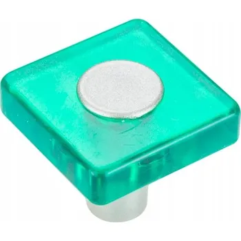 Nábytkové kování PLASTOVÁ NÁBYTKOVÁ ÚCHYTKA ČTVEREC ZELENÁ