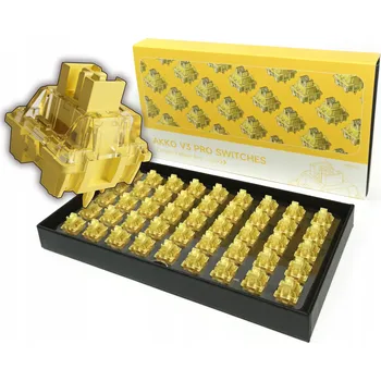 Klávesnice Mechanická klávesnice Akko V3 Cream Yellow Pro Spínače 45ks