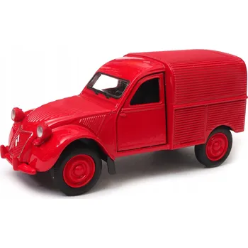 autíčko Citroën 2CV Fourgonnette 1:34 39 model WELLY červený