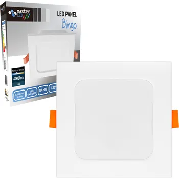 Čtvercová Stropní Svítidlo Masterled 12 x 12 cm bílá