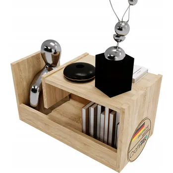 Konferenční stolek Perfektciecie obdélníkový 60 x 33 x 34 cm dub sonoma