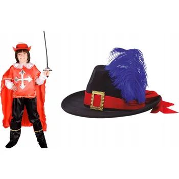 Karnevalový kostým Sada Kostým Mušketýr 110/116 plus Klobouk 2 ks