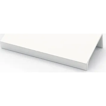 Nábytkové kování Nábytková úchytka hranová BÍLÁ LESKLÁ lehká odolná UA06 14,8 cm 128 mm