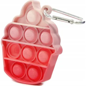Hračka Přívěsek Na Klíče Midex Push Bubble Pop It Cupcake