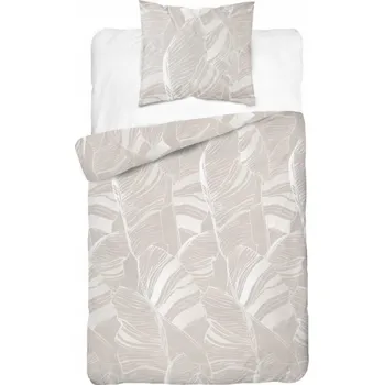 Povlečení Povlečení 140x200 4813b béžové s listy