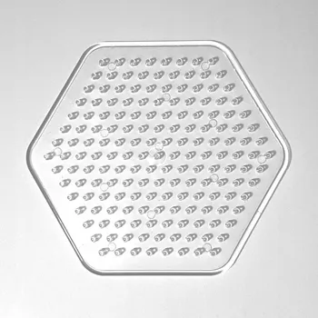 Dětské navlékací korálky Šestiúhelníková šablona / podložka pod korálky, 7,5 cm