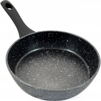 Pánev Tradiční pánev Zilner Černá pánev bez poklice Soldina 18 cm s mramorovým povrchem