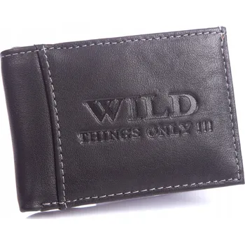 Wild Thing's Malá peněženka z pravé kůže černá - muž