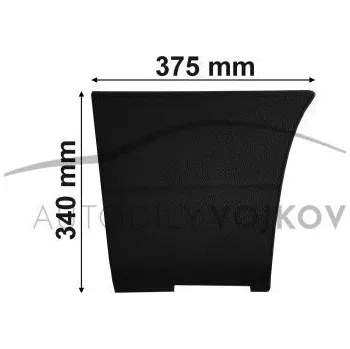 Lišta karosérie Lišta boční za kolem - dlouhý/střední rozvor pravá P Citroen Jumper 2002 - 2006