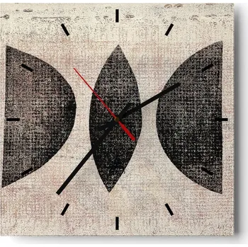 Hodiny Velké nástěnné hodiny 40x40 Abstrakce Skleněné tiché hodiny