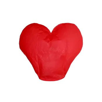 Balónek Lampion přání - Srdíčka Barva: Červená