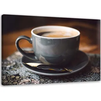 Obraz OBRAZ NA PLÁTNĚ Káva Cappuccino v hrnku 120x80