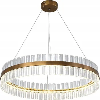 Luxemburg Křišťálové Hranoly - lustr 60cm LED křišťálový