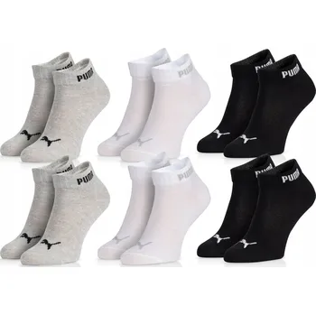 Dámské oblečení Sada 3 kusů čtvrtinových Ponožky Puma , mix barev 43/46