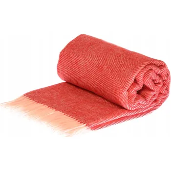 Prostěradlo Deka Rena Home vlněná 140 cm x 200 cm červená